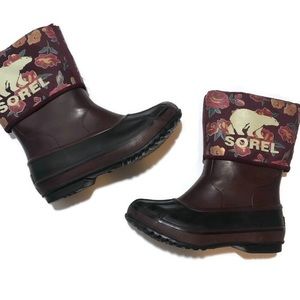 Sorel Kids Floral Rain Boots